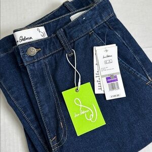 Sam Edelman Bay Flare Trouser Jeans Women’s 27 High Rise Wide Leg NWT Dark Wash